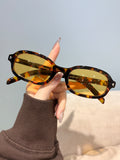 Oval Round Small-Frame Sunglasses UV-Proof Trendy New Fashionable Trendy Unisex Premium Influencer Sunglasses