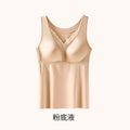305缎面无痕锁温保暖聚拢背心款抗菌内衣女收副乳固定杯免穿文胸
