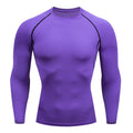 european size tight-fitting long-sleeved men's sports running sports training basketball bottoming t