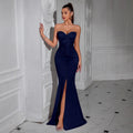 Women's Strapless Mermaid Slim Fit Sexy Premium Evening Gown Banquet Party