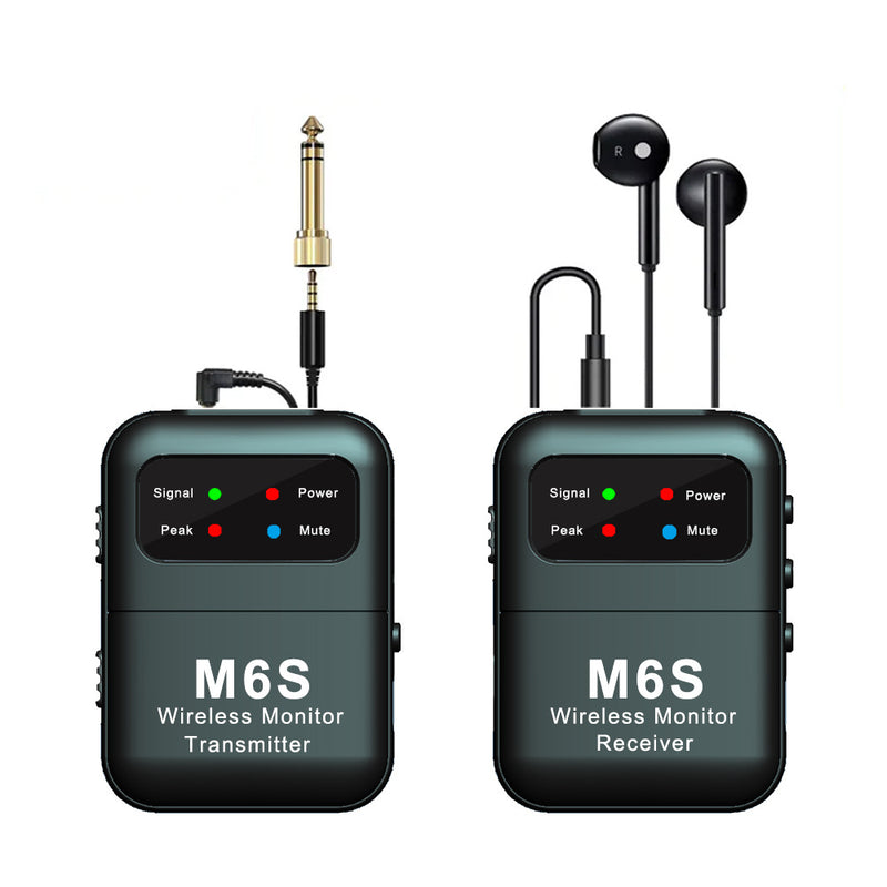 Wireless in-ear monitoring system 2.4G stereo studio band rehearsal scene IEM transmitter and receiver