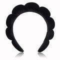 Korean Style Wool Scarf Fabric Sponge Twist Headband High Crown Head Headband Face Wash Makeup Cloud Headband Factory Custom Wholesale