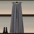 Fall-Winter Fashion Slimming Plus Size Knit Wool Wide Leg Pants + Sweater + Shirt 3-Piece Set