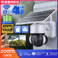 Solar PT dome machine wireless WIFI surveillance camera 4G remote dual lens full color night vision HD camera