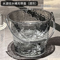 water corrugated bucket household water storage thickened plastic bucket laundry portable small buck