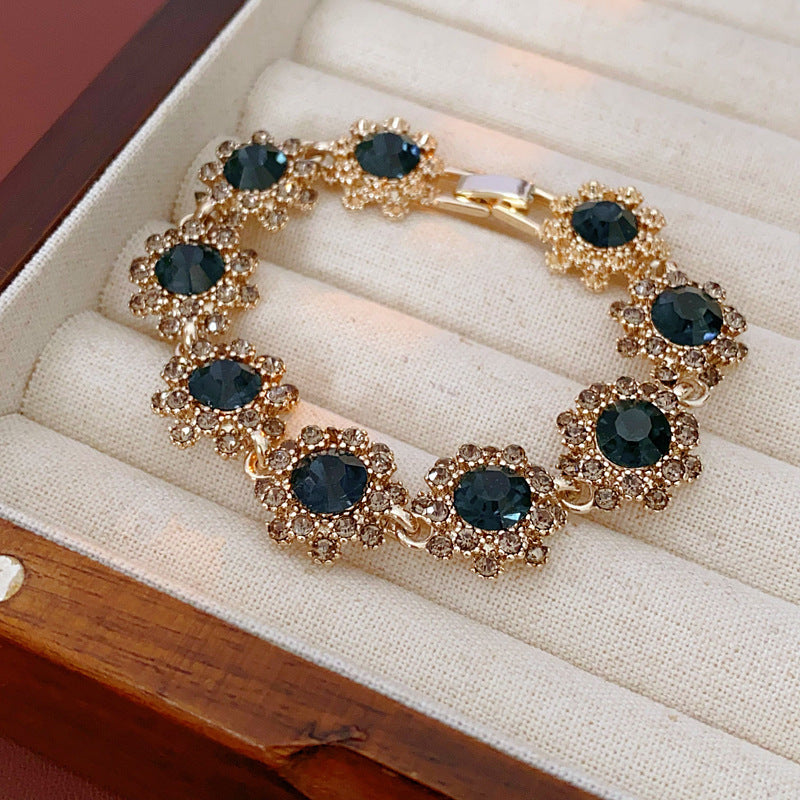 Vintage Rhinestone Floral Jewelry Set - view 10