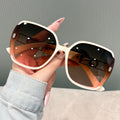 Big Frame Metal Women Sunglasses Western Fashionable Versatile Sunglasses UV-Proof Sunshade Women Sunglasses Premium