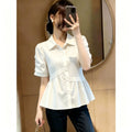Summer Youthful Slimming Plus Size Short Sleeve Loose Shirt