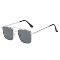 2022 New Overseas Pair Bridge Men Sunglasses Square Frame Metal UV-Proof Sunglasses Outdoor Sunshade Glasses Wholesale