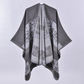 Women's Fall-Winter Ethnic Versatile Slit Plaid Shawl + Cape 2026 - Red