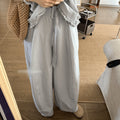 Korean Fashion Sleeveless High Waist Wide Leg Pants + Tank Top Set