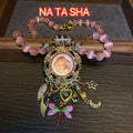 Vintage Accessory vintage Moonlight Sleeping Dream Angel Necklace KF Retro Wings Heart Star Month Fringe Earrings