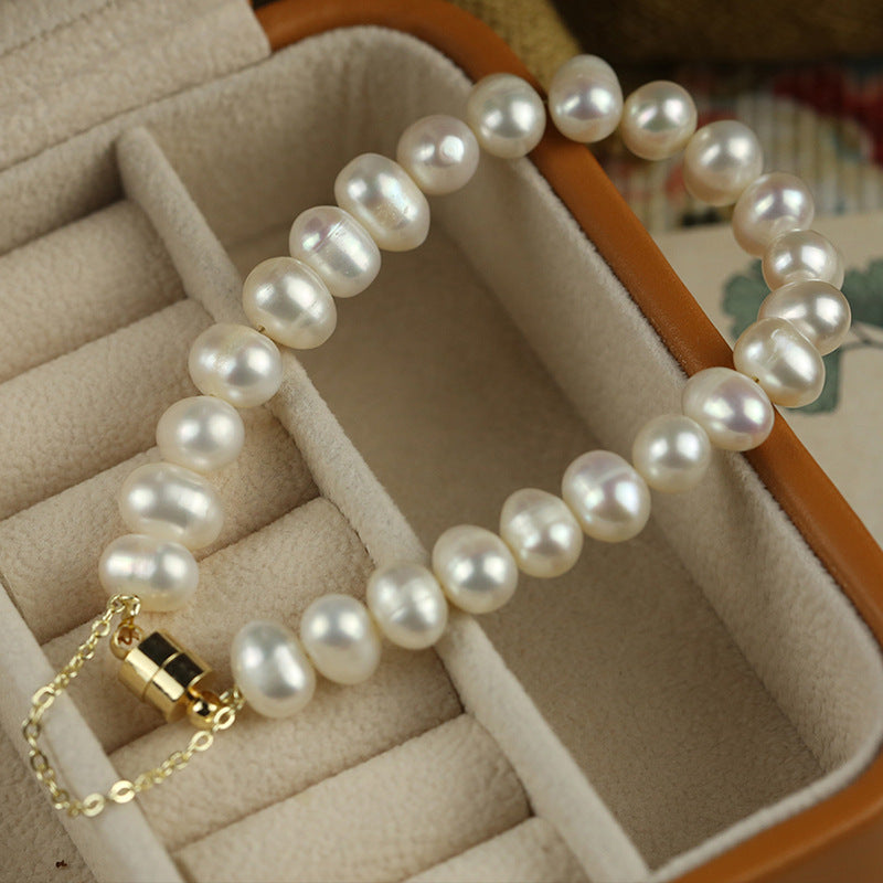 French Rhinestone Pearl Bee Bracelet - view 8