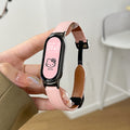 Fits Xiaomi Band 10 / nfc Band Leather Fold Magnetic 9 / 8 Light Luxury Unisex Contrast Premium Wrist Strap