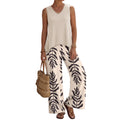 Printed Tank Top + Pants 2-Piece Set