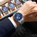 Swiss Brand New Multifunction Glow Mens Watch Waterproof Quartz Watch Live Export Bestseller Drop Ship