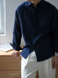 Nengmeng Linen Texture Loose Cooling Shirt