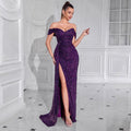Women's Strapless Mermaid Premium Evening Gown Party