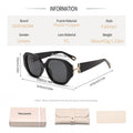 Big Frame Sunglasses Sun-Proof New Import Western Premium Sunglasses Trendy Personality Versatile Trendy Sunglasses