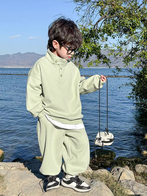 Boys' Sporty Hoodie 2-Piece Set