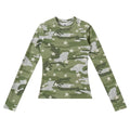 ARTIE Unisex American Camo Slim Fit Cropped Slimming Long Sleeve T-Shirt