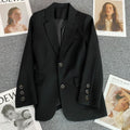 Women's Fall Casual Elegant Blazer + Top 2026 | Casual Blouse - Black