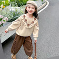 Girls' Stylish Two-Piece Set - Fall 2026 Trendy Outfit