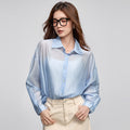 Women's Summer Versatile Tencel Slit Drapey Lightweight Sun-Protection Top + Cardigan - White