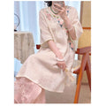 Modified Cheongsam Dress, Chinese Style Embroidered Short Sleeve