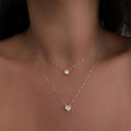 EU/US Import Bestseller Style Fashionable Simple Multi-Layer Five-Point Star Heart Teardrop Retro Clavicle Chain N6239