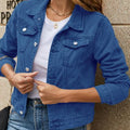 Women's Fashion Lapel Collar Cropped Neckline Jacket 2026 | Trendy Jacket - Black