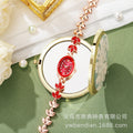 Stylish Bestseller Live In Stock Direct Wheat Ears Bracelet Watch Bestseller Violet Petal Light Luxury Bead Gem Women