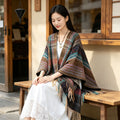 Women's Ethnic Shawl + Cape 2026 - Red