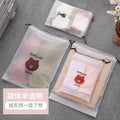 鞋子收纳袋抽绳束口袋跨境服装包装袋透明塑料磨砂pe袋子鞋袋logo