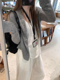 Women's Spring Korean Fashion Knit Sun-Protection Lightweight Cardigan + Top 2026 - Apricot
