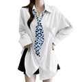 Women's Summer Casual Elegant Long Sleeve Loose Shirt 2026 | Casual Shirt - Rose Red
