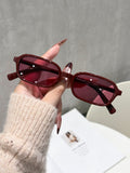 M Home Square Small-Frame Women Sunglasses Premium Fashionable Versatile Women Sunglasses Overseas Street Snap Trendy Sunglasses