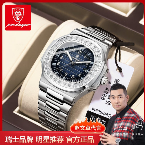 Swiss Brand New Luxury Mens Watch Waterproof Glow Quartz Watch Live Export Bestseller Drop Ship