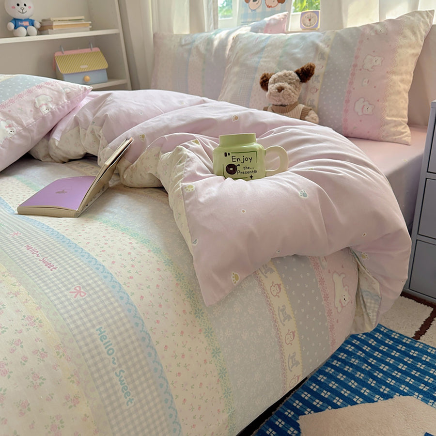 Star Moon Pup Printed Cotton 4-Piece Bedding Set - view 4