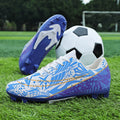 football shoes for men and women, low-top blue and white porcelain spikes, youth sneakers, children'