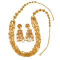 Vintage Jewelry Niche Light Luxury Artsy Versatile Multi-Layer Xiaomi Bead Necklace Flower Tassel 2-Piece Set