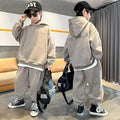 Boys' Letter Print Hooded 2-Piece Set