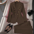 Women's Fall Korean Retro Fitted Jacket + Pants + Top Set 2026 - Emerald
