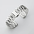 Curated Fitted With Day King Watch Band Unisex Stainless Steel Band Precision Steel Butterfly Buckle 5 Bead Solid Heart Band Watch Chain