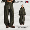 ARTIE Men's Fall/Winter Curved Leg Drawstring Fleece-Lined Thermal Sweatpants - Warmth