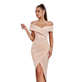 Women's Off-Shoulder Sexy Elegant Socialite Evening Gown Party