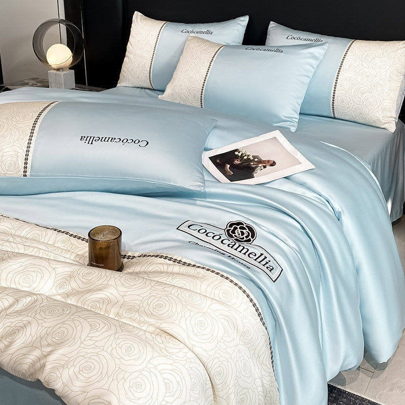 Phoenix Tree Apricot Cooling Fabric 4-Piece Bedding Set - view 3