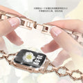 Fits apple watch Tweed Style Q Type Apple Band Can Self Removal Metal Apple Band