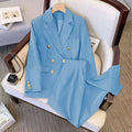 Women's Fall Fashion Elegant Plus Size Loose Jacket Set 2026 | Trendy Jacket - Black