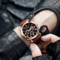 Export Fashionable Mens Watch Wholesale Factory Overseas Export Quartz Watch 3 Eye Men Formal Watch Mens Watch
